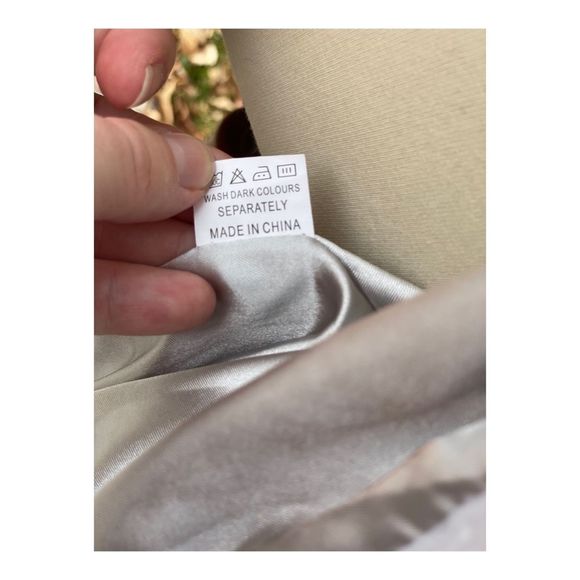 Sothebey's Silver Grey Formal Coat Wool Cotton Single Button Closure Sz 4 - Picture 5 of 13